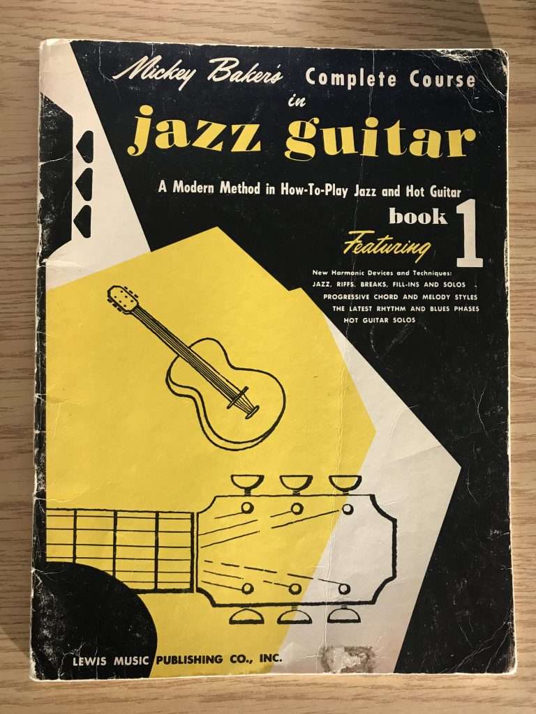 An old copy of Mickey Baker';s Jazz Guitar Book